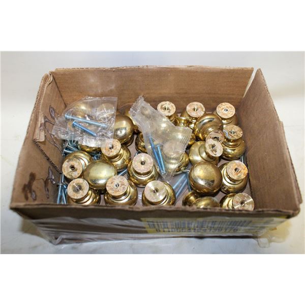 25 BRASS KNOBS FOR CUPBOARD DOOR