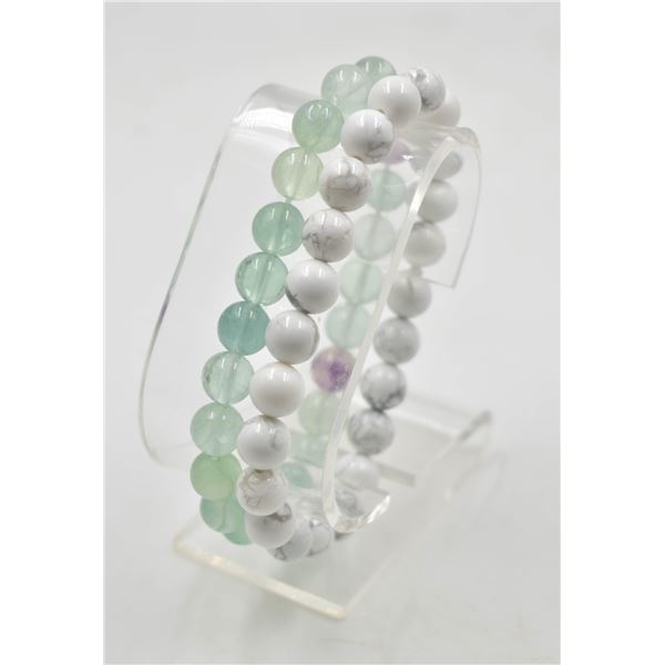 #113-NATURAL MULTI-COLOUR & WHITE TURQUOISE