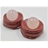 Image 1 : #60-NATURAL ROSE  QUARTZ SPHERE BALL +STAND