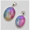 Image 1 : #223-NATURAL RAINBOW SOLAR QUARTZ PENDANT