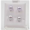 Image 1 : #180-NATURAL AKOYA PEARL STUD EARRING 2PAIR