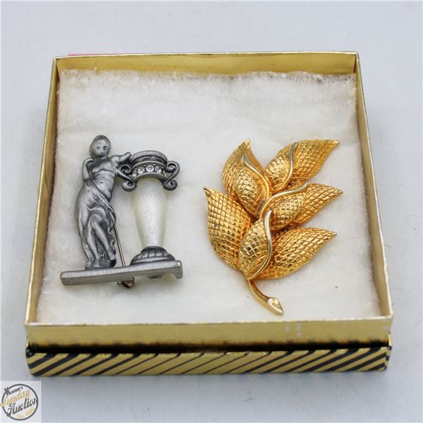 VINTAGE (X2) BROOCH'S