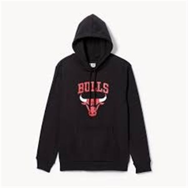 NEW NBA HOODIE CHICAGO BULLS LARGE BLACK