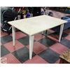 Image 1 : FAUX MARBLE TOPPED WOODEN TABLE
