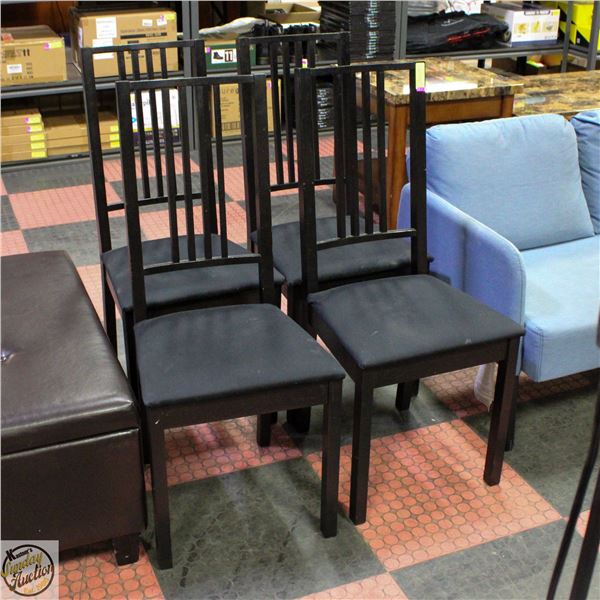 SOLID WOOD CHAIR WITH SEAT CUSHIONS