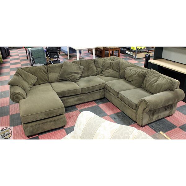 ESTATE 3-PIECE FABRIC SECTIONAL SOFA, LOVESEAT