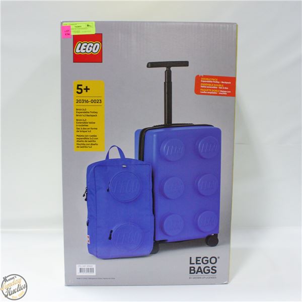 LEGO BRICK 2X3 EXPANDALE TROLLEY LUGGAGE
