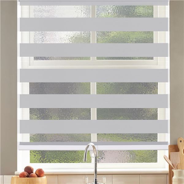 NEW SEEYE CORDLESS ZEBRA ROLLER BLINDS 37X 72