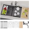 Image 1 : BRAND NEW KITCHEN SINK 33 X 19" UNDERMOUNT WORKSTATION