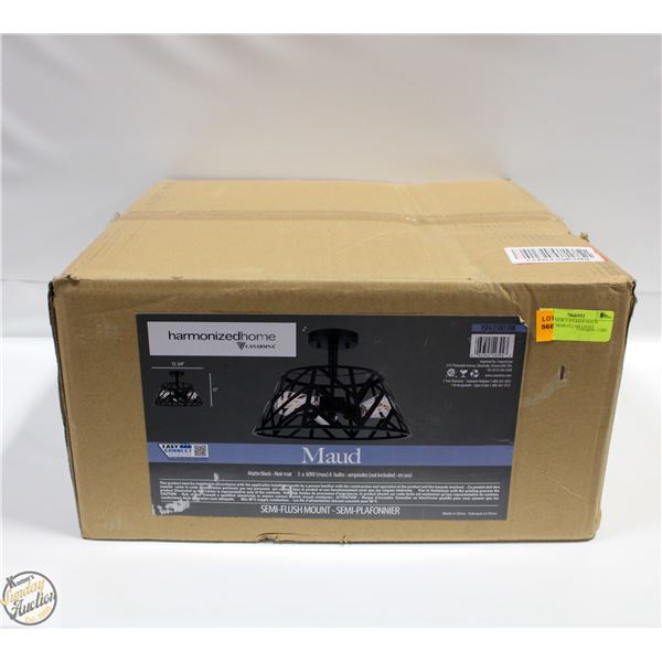 BRAND NEW CANARM MAUD 3-LIGHT SEMI-FLUSH LIGHT