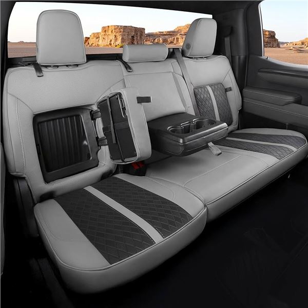 BRAND NEW RIDEPOSH LEATHER SEAT COVERS W ARMREST