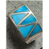 Image 1 : SILVER (9G) GEMSTONE RING SZ 9.25