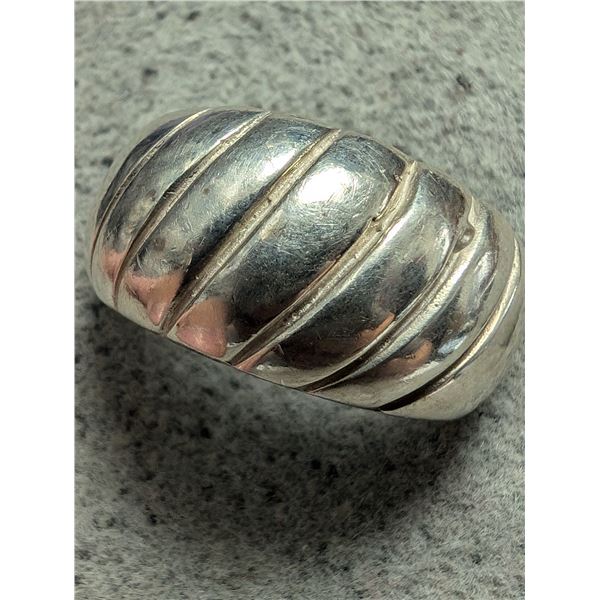 SILVER (6.8G) ESTATE RING SZ 7.5