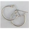 Image 1 : SILVER SMALL HOOP EARRINGS