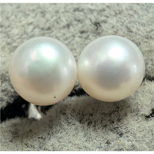 SILVER FRESH WATER PEARL EARRING