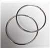 Image 1 : SILVER MEDIUM HOOP EARRINGS