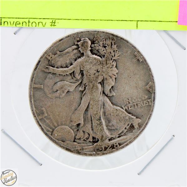 1928 SILVER LIBERTY HALF DOLLAR