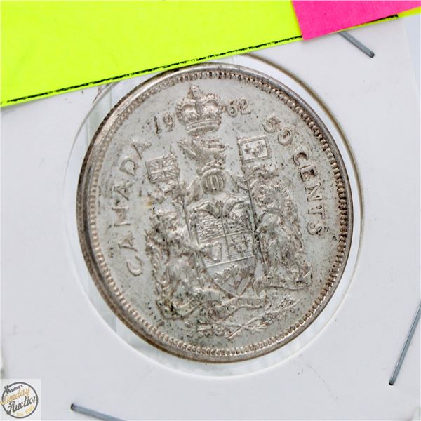 1962 CANADIAN 50 CENT PIECE