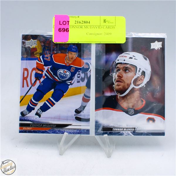 LOT OF 2 CONNOR MCDAVID CARDS