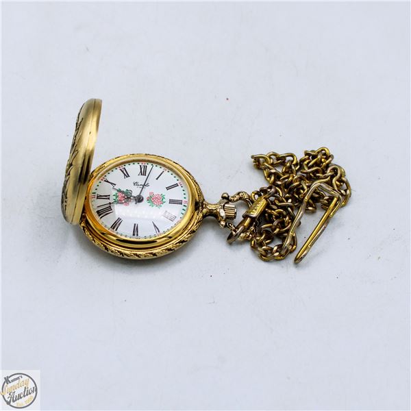 CARIOLO MECHANICAL SWISS 17 JEWELS POCKET WATCH
