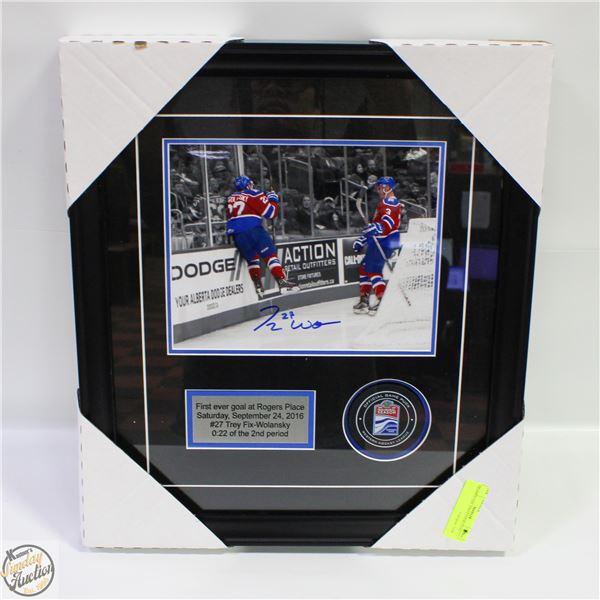 FRAMED NHL FIRST EVER GOAL