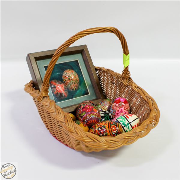 EASTER BASKET WITH FRAMED