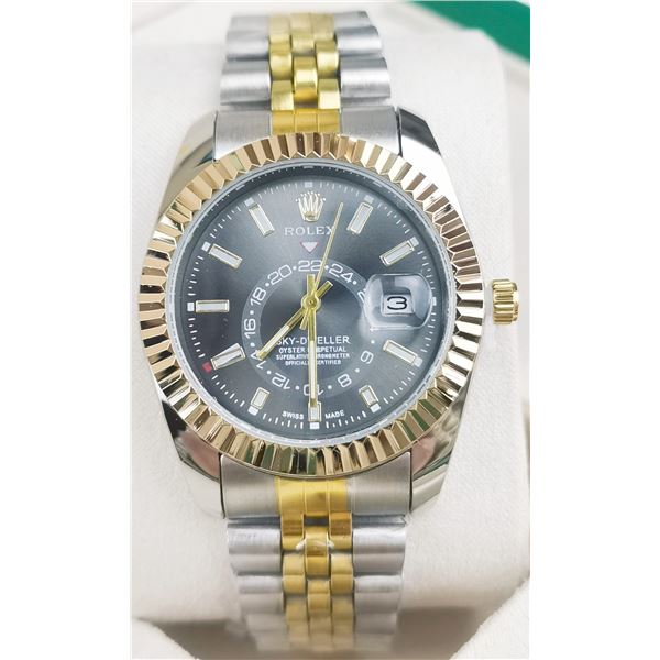 NEW REPLICA R0LEX  "SKY-DWELLER" QUARTZ WATCH