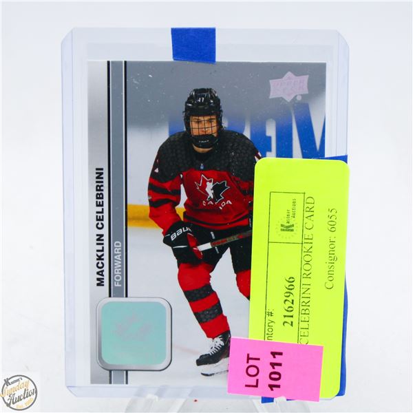 MACKLIN CELEBRINI ROOKIE CARD