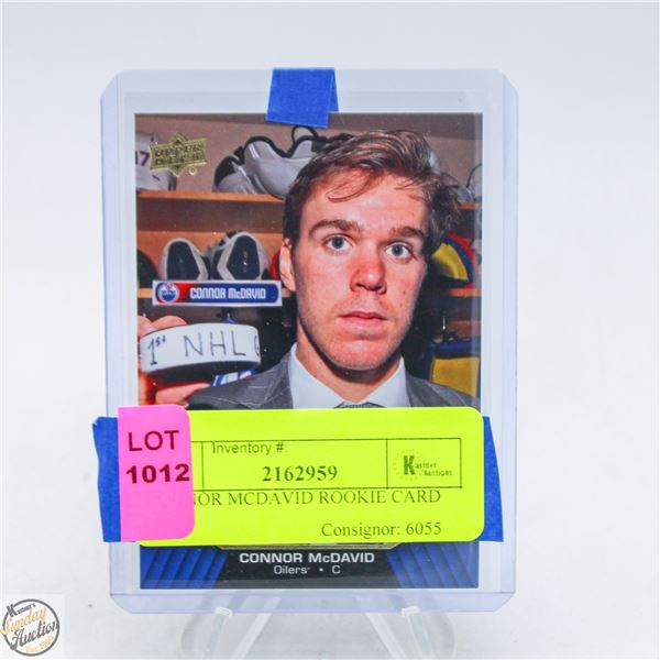 CONNOR MCDAVID ROOKIE CARD