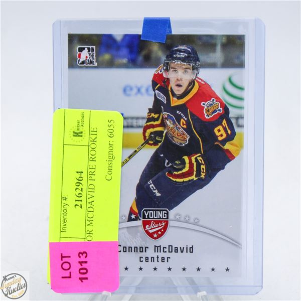 CONNOR MCDAVID PRE ROOKIE CARD