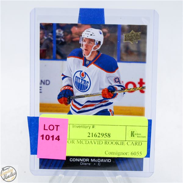 CONNOR MCDAVID ROOKIE CARD