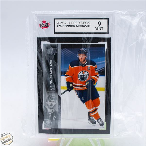 CONNOR MCDAVID GRADED HOCKEY CARD