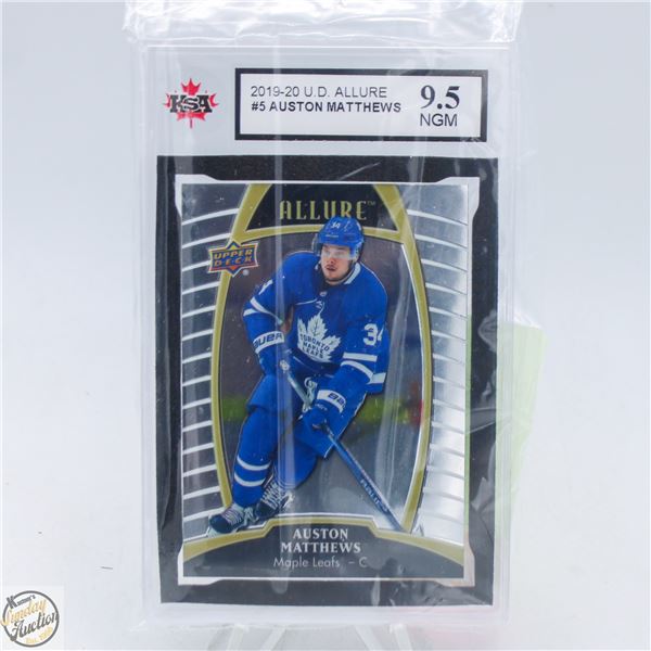 AUSTON MATTHEWS GRADED HOCKEY CARD