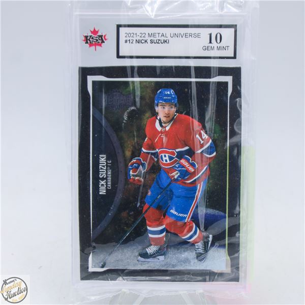 NICK SUZUKI GRADED 10 CARD