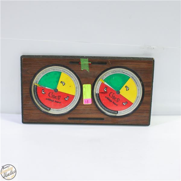 RARE VINTAGE CYRCLE CRIBBAGE BOARD