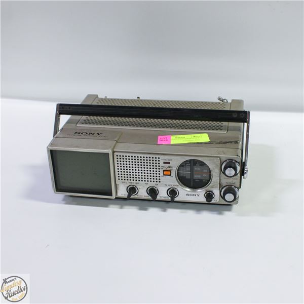 VINTAGE SONY TV-411 PORTABLE TV/ RADIO