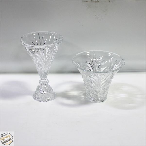 VINTAGE IMPERIAL 24% LEAD CRYSTAL FAIRY LAMP