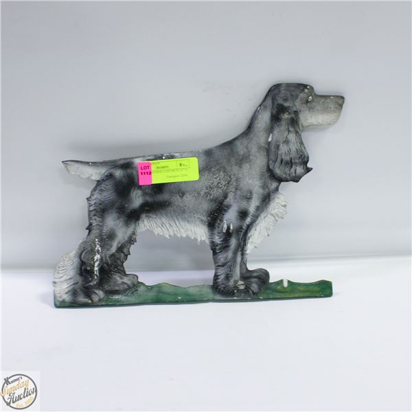 OLD HOUND DOG CAST IRON 10" X 13"