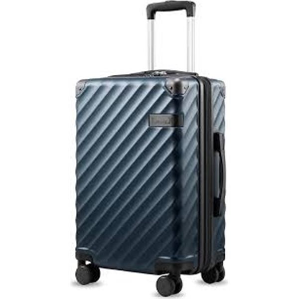 NEW LUGGEX CARRY ON LUGGAGE FOR AIRPLANES BLUE 20"