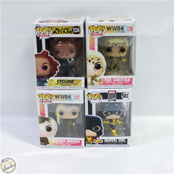 NEW 4 FUNKO POP VINYL FIGURES