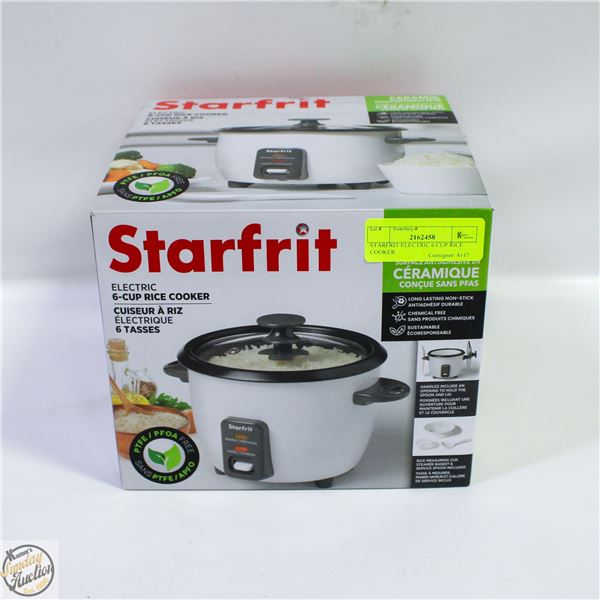 STARFRIT ELECTRIC 6 CUP RICE COOKER