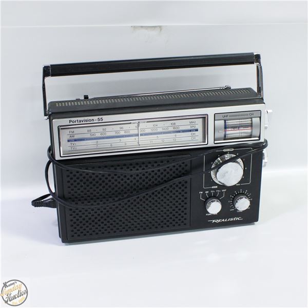 REALISTIC PORTAVISION -55 RADIO