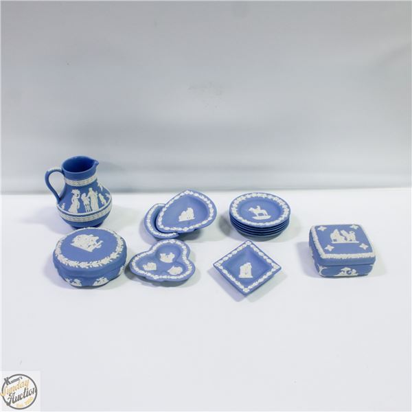 LOT OF LIGHT BLUE WEDGEWOOD
