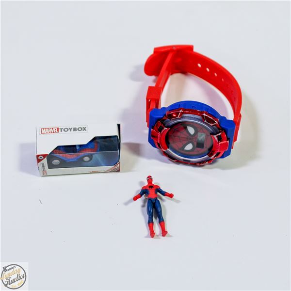 ESTATE SPIDERMAN WRIST WATCH + 2 MINI