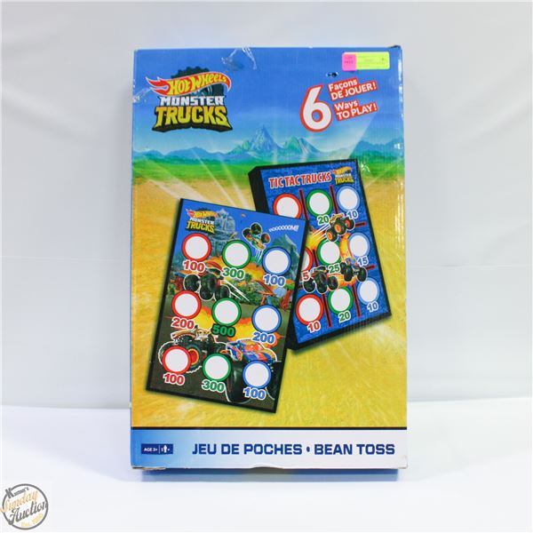HOTWHEELS MONSTER TRUCKS BEAN TOSS IN BOX