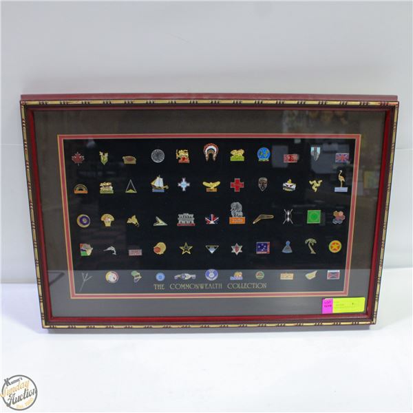 FRAMED COMMEMORATIVE PINS