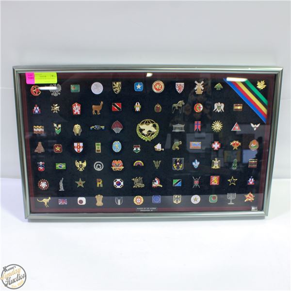 FRAMED COMMEMORATIVE PINS