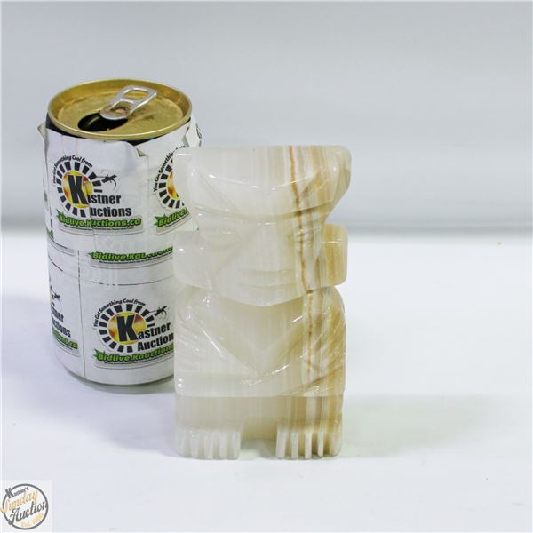 ESTATE GENUINE GENSTONE CARVED STATUE