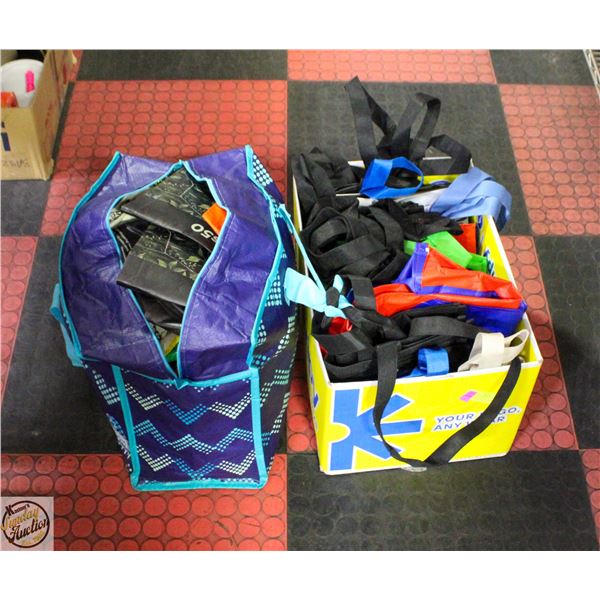 LOT OF NEW & USED REUSABLE BAGS