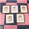 Image 1 : FIVE FRAMED OXBOROUGH PRINTS OF NATIVE CHILDREN